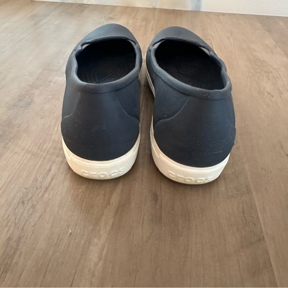 Crocs Women's Dual Comfort Blue Flats Casual Closed Stretch Toe Shoes Sz 10 - Picture 4 of 6